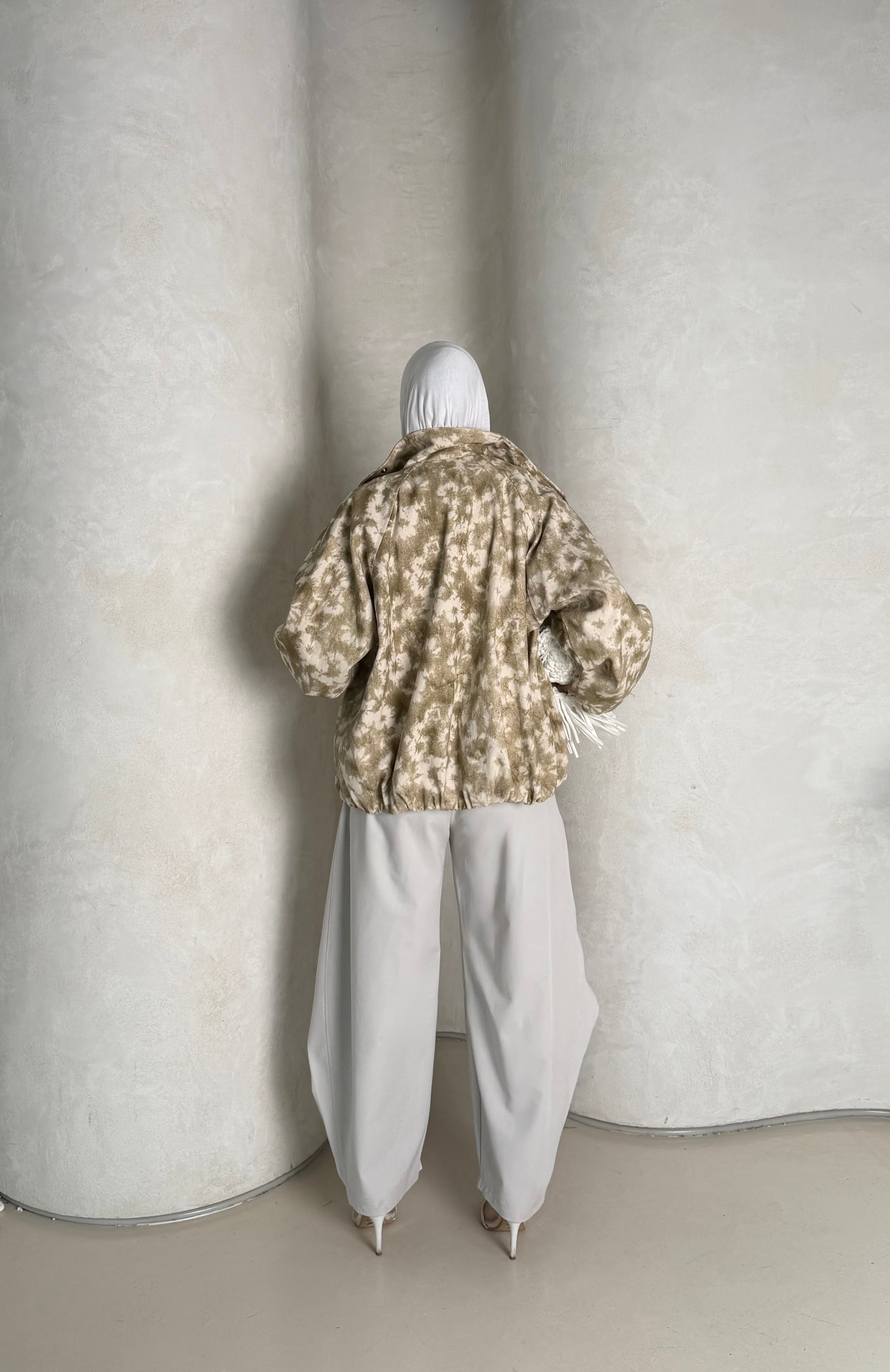 Beige Denim Jacket
