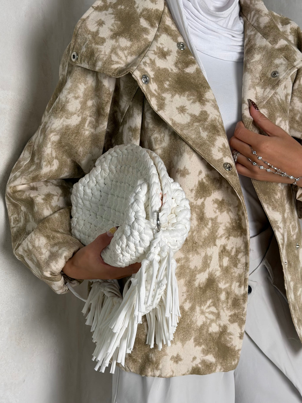Beige Denim Jacket