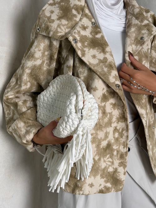 Beige Denim Jacket